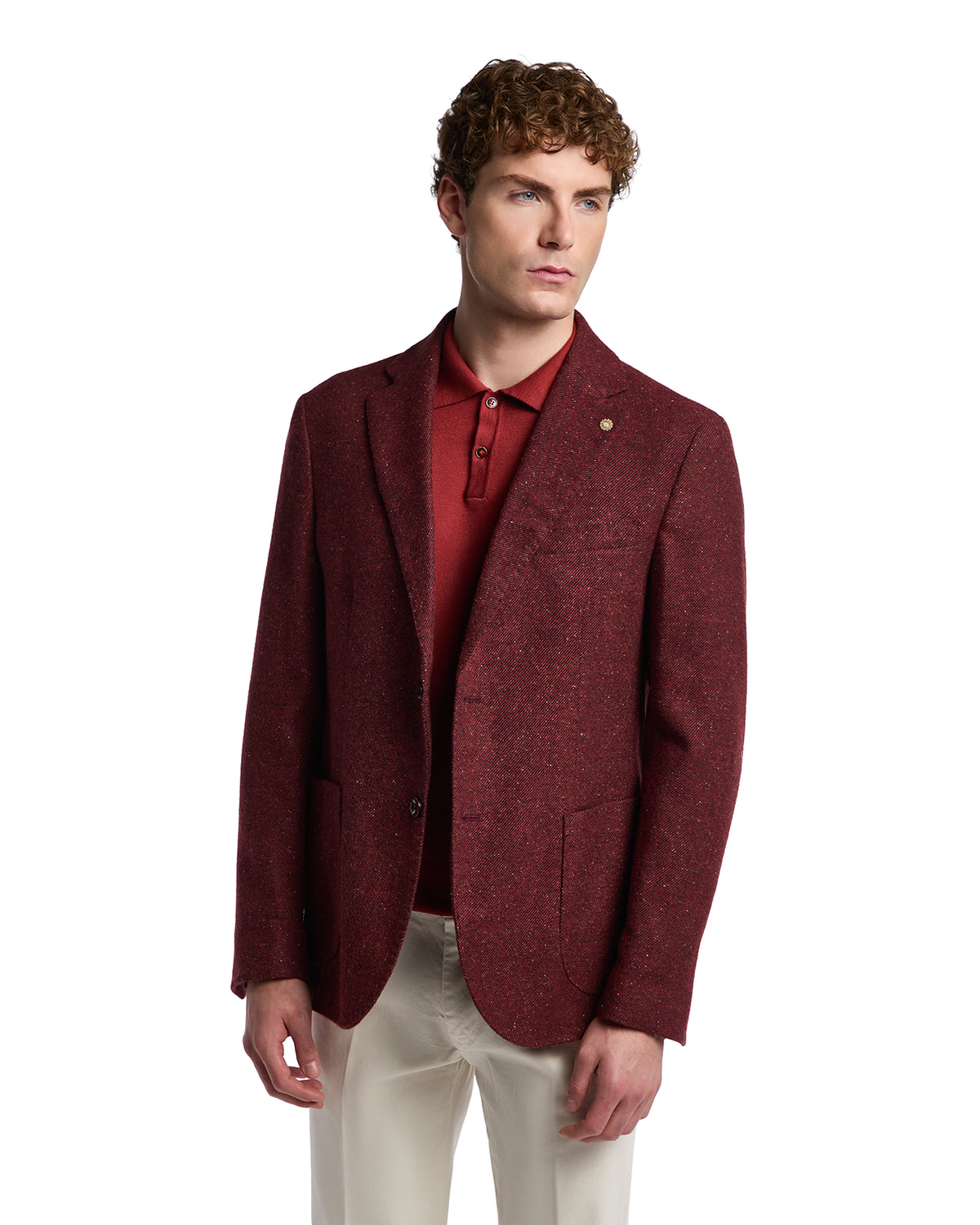 Giacca Pepe melange bordeaux