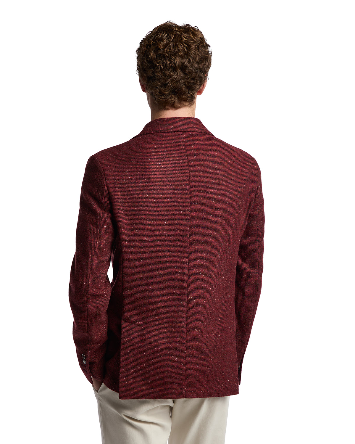 Giacca Pepe melange bordeaux