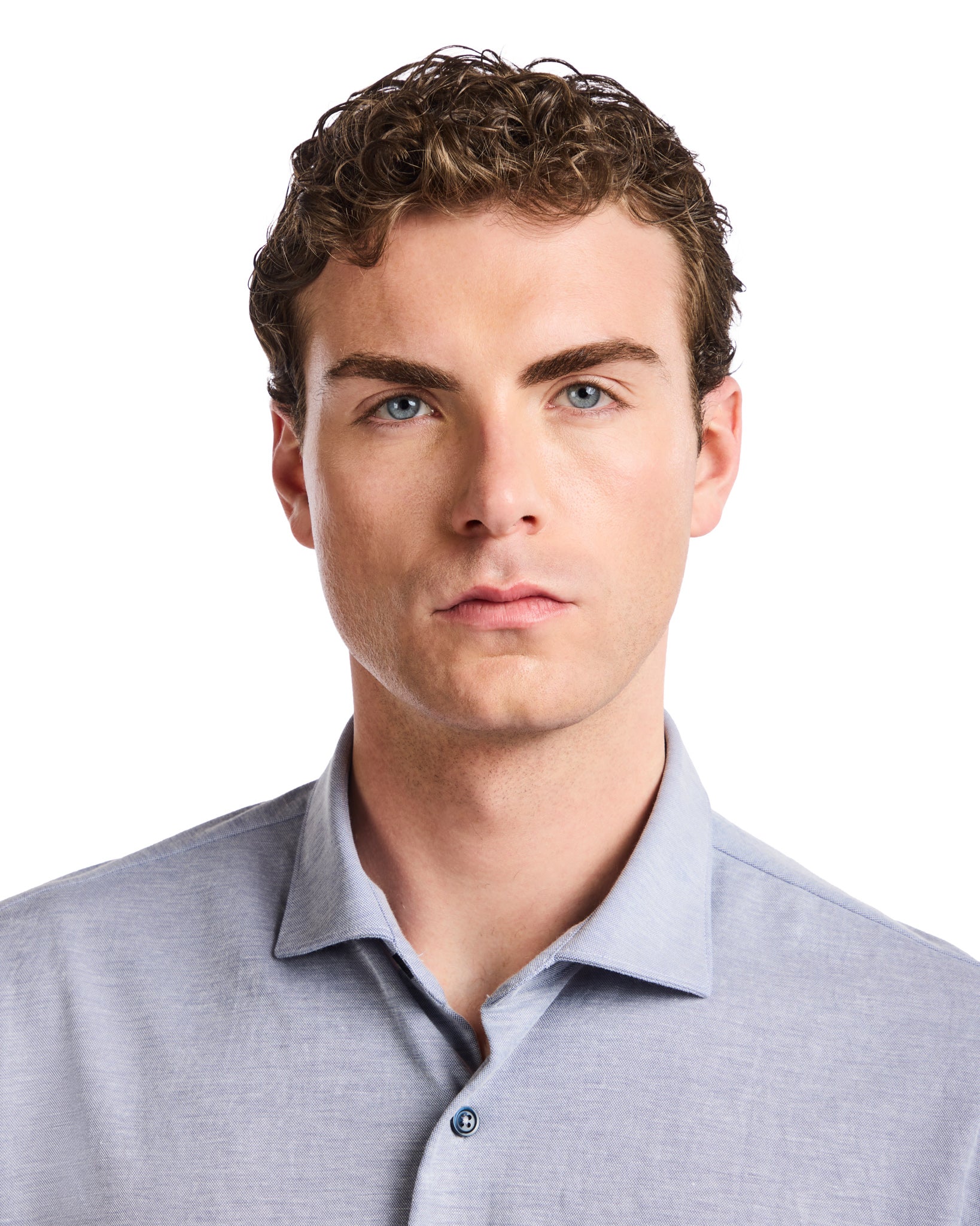 Chemise Oak en jersey bleu