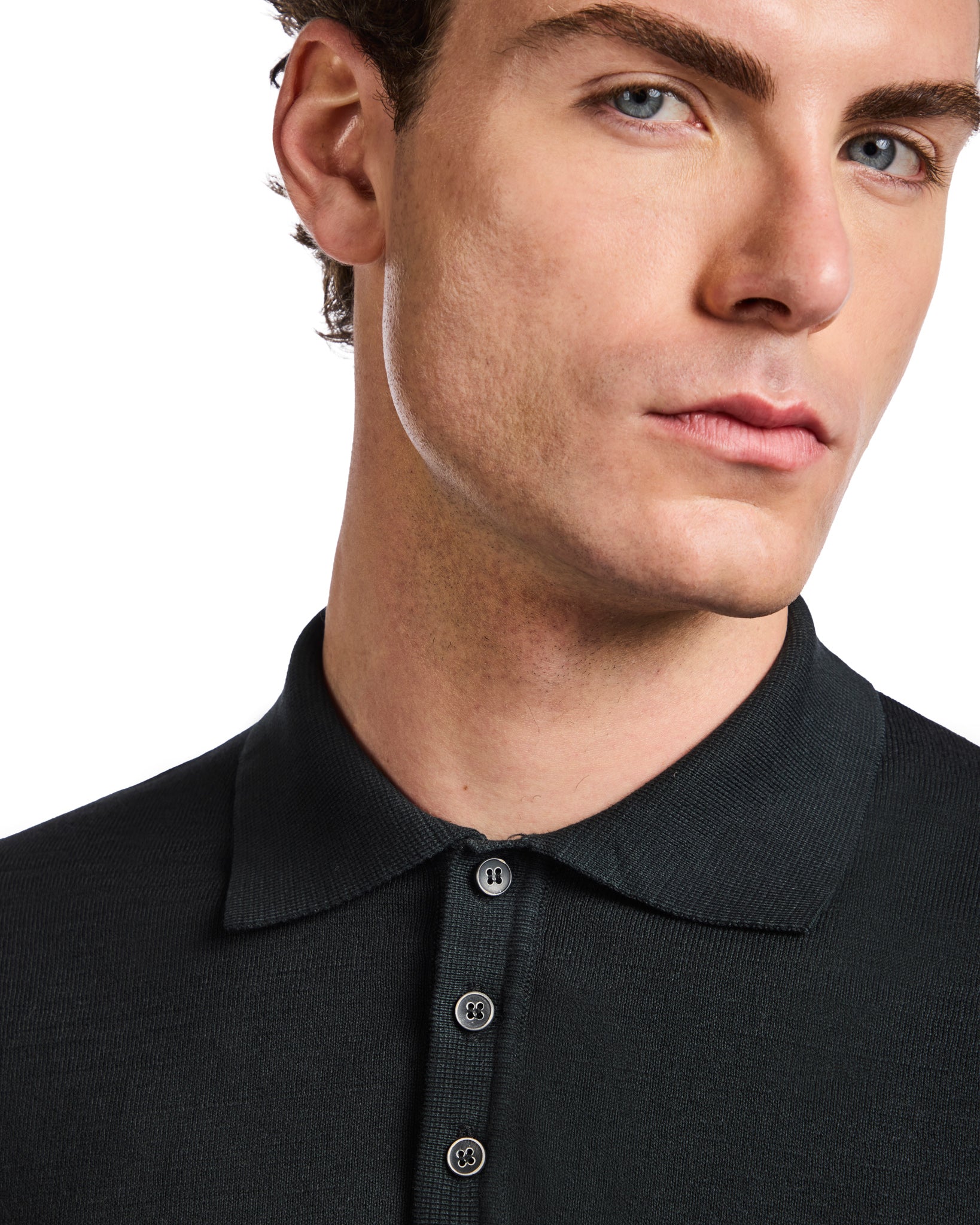 Roger Polo en maille noire