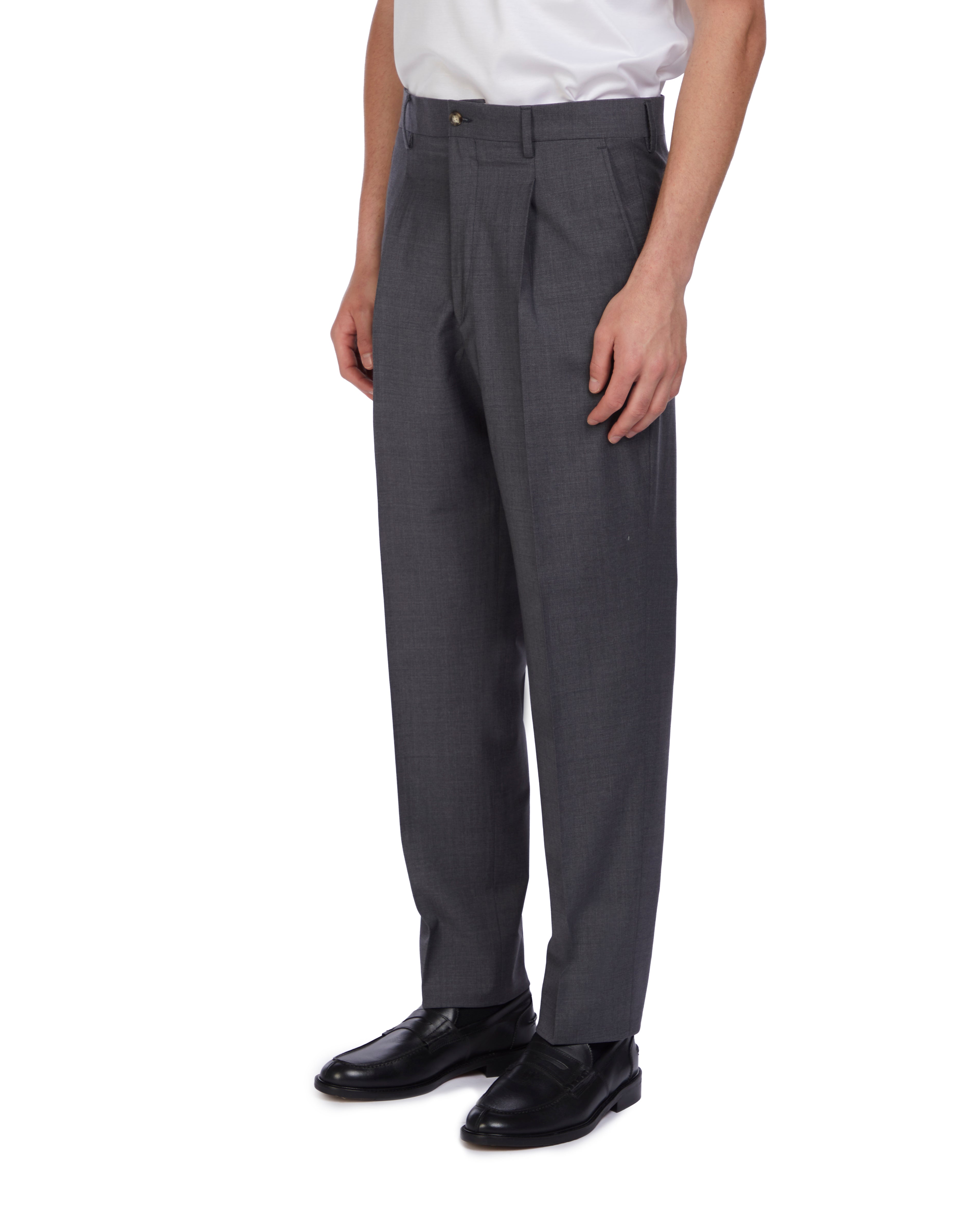Pantalone Soho in lana antracite