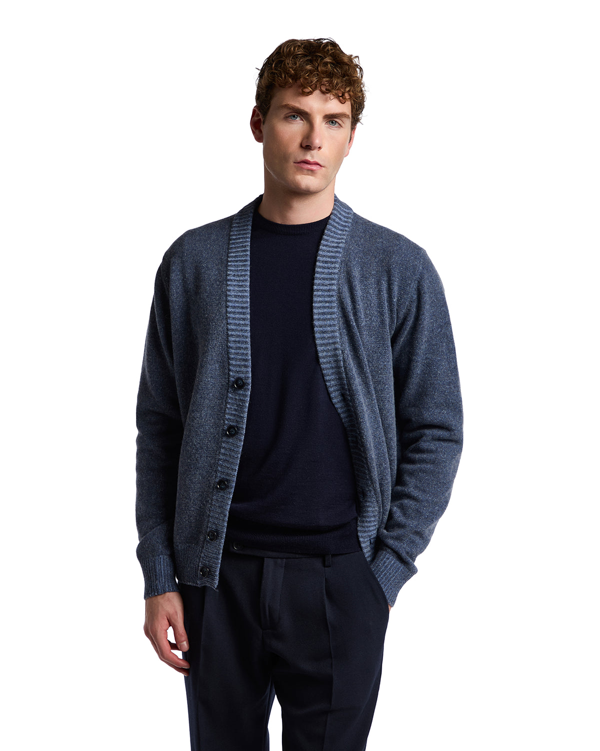 Cárdigan Vanisé de bouclé azul