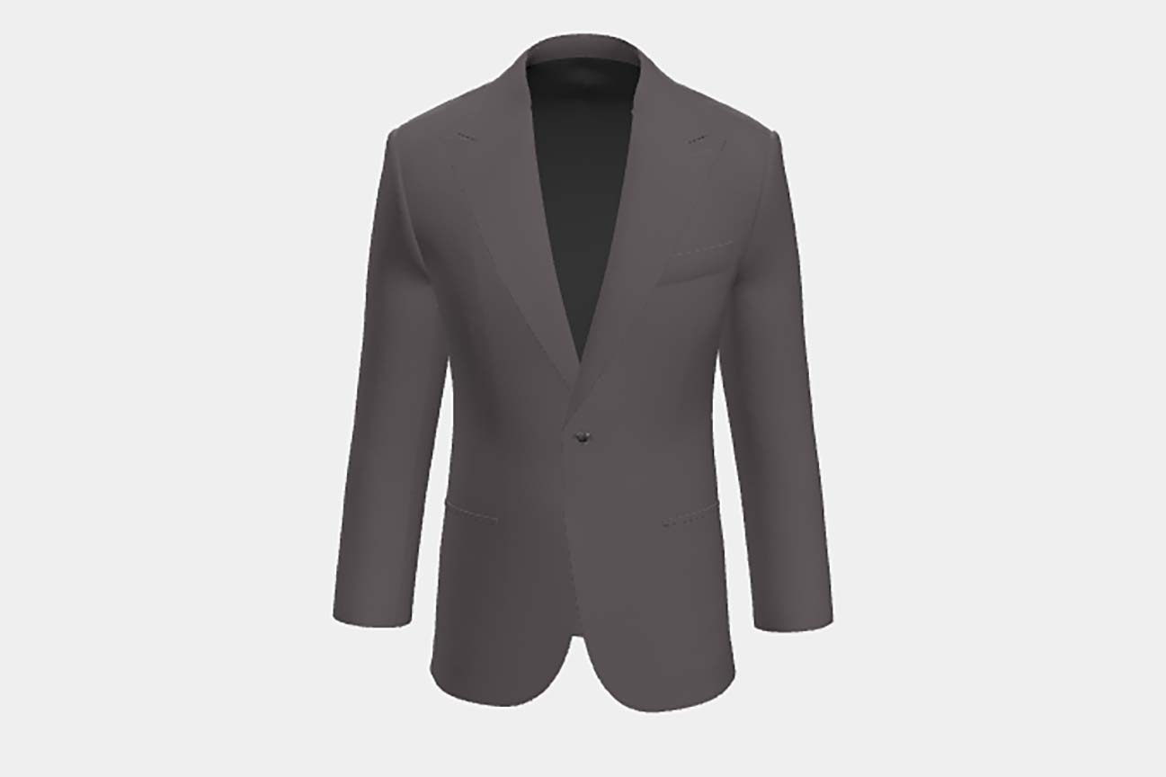 Veste tailleur en laine beige années 130 Caccioppoli