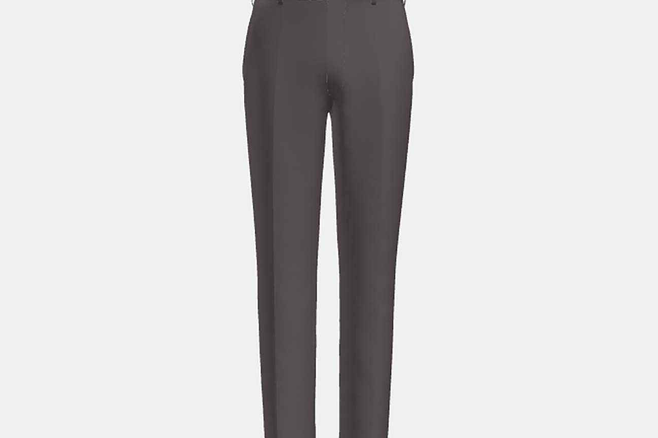 Pantalon tailleur en laine beige années 130 Caccioppoli