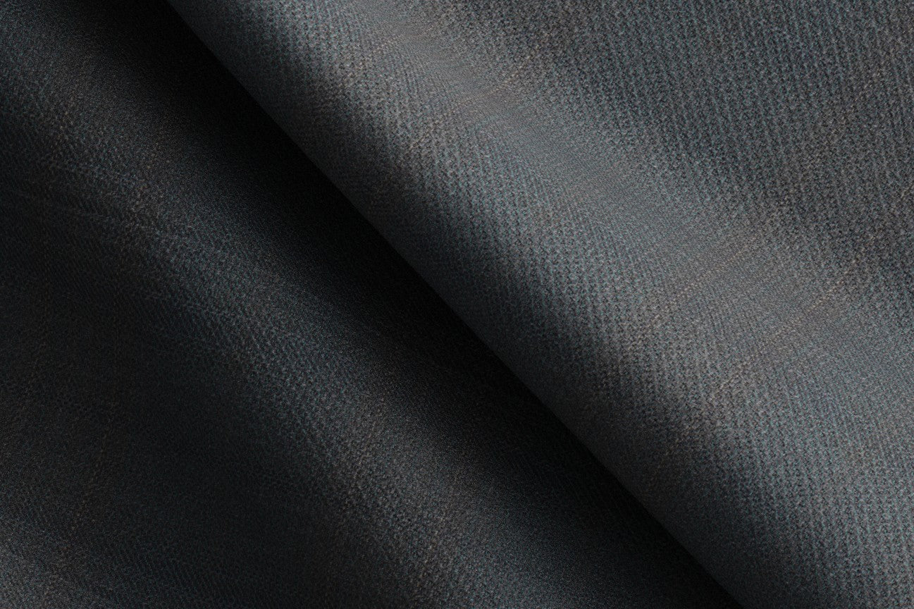 Costume sur mesure en laine des années 130 avec fenêtre verte Caccioppoli