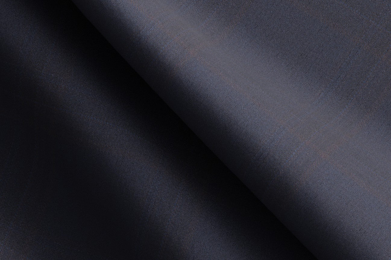 Pantalon tailleur en laine des années 130 avec fenêtres bleues Caccioppoli