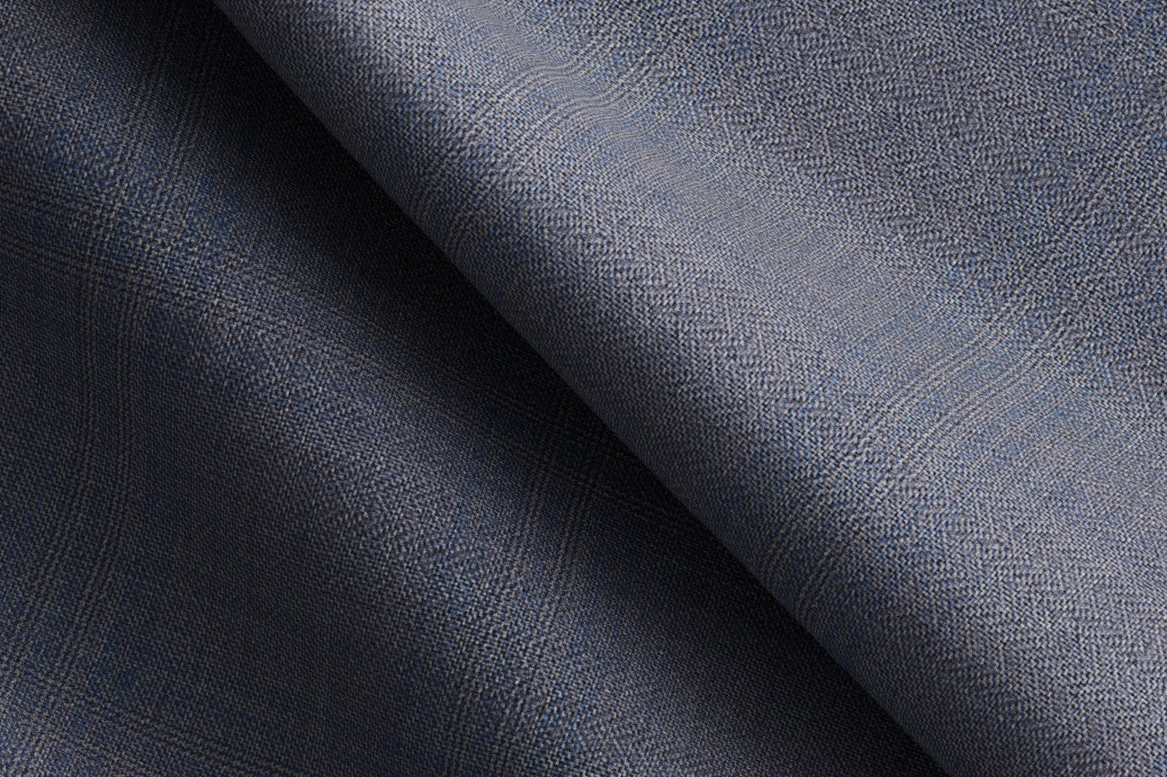 Made to measure 150s gray wool and silk waistcoat Caccioppoli