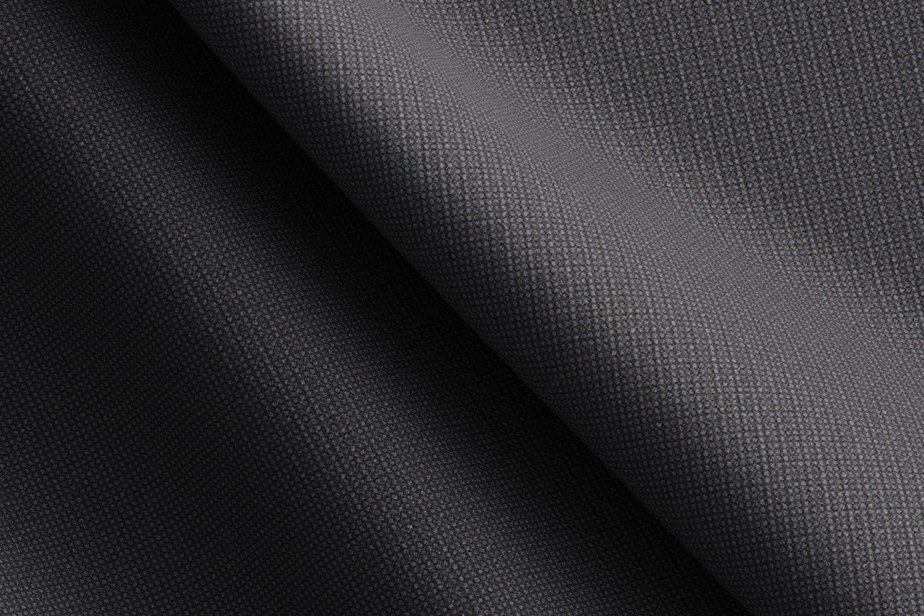 Tailored suit in gray 130s hopsack wool Caccioppoli