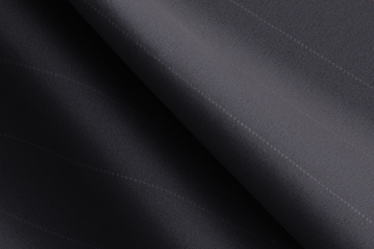 Made to measure 150s blue wool and silk waistcoat Caccioppoli