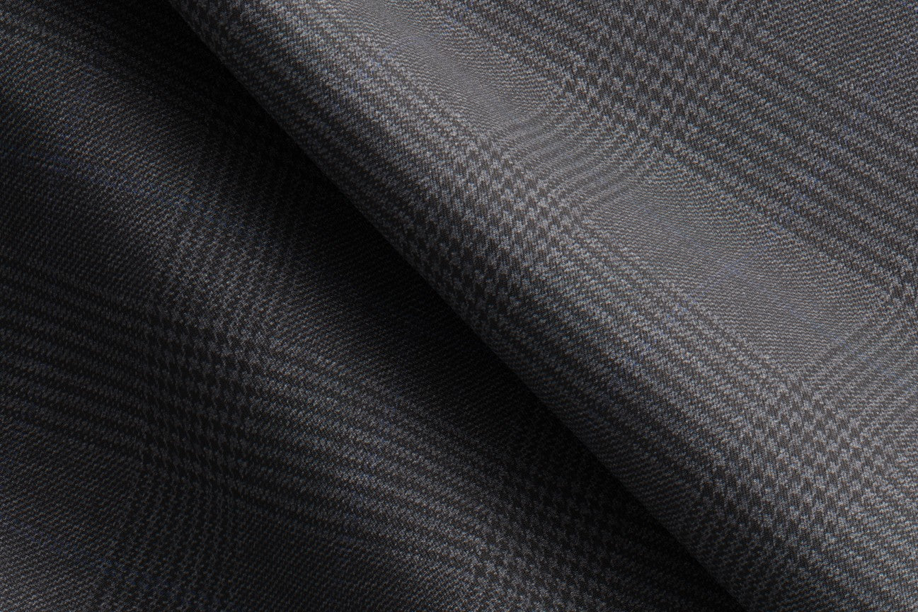 Pantalon tailleur en laine gris 110's Canonico