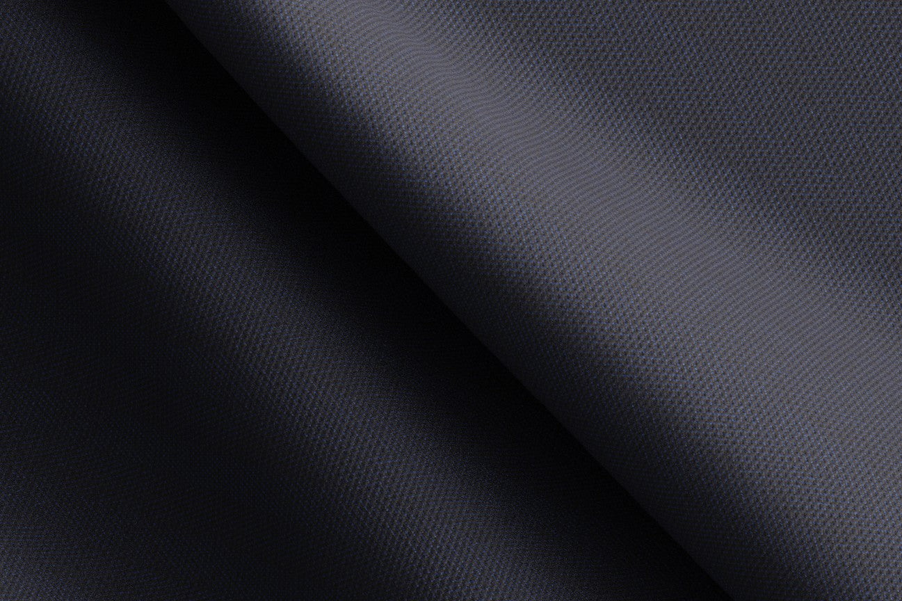 Gilet en laine bleue solaro années 130 sur mesure Caccioppoli