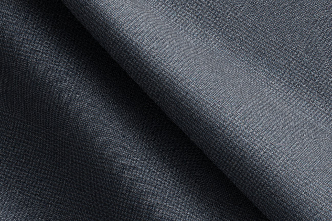 Costume sur mesure en laine et soie vert années 150 Caccioppoli