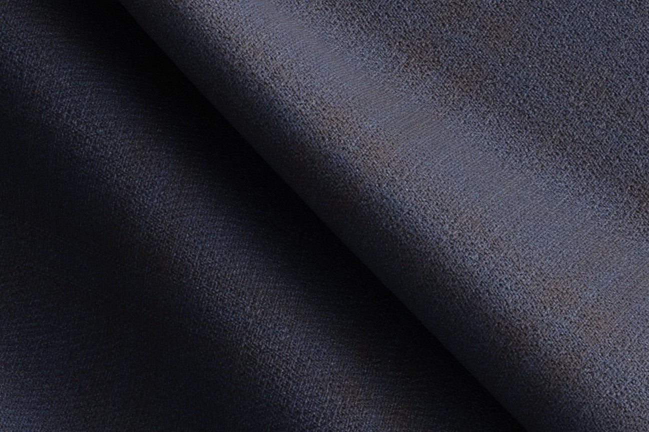 Gilet en laine sur mesure des années 130 avec fenêtre bleue Caccioppoli