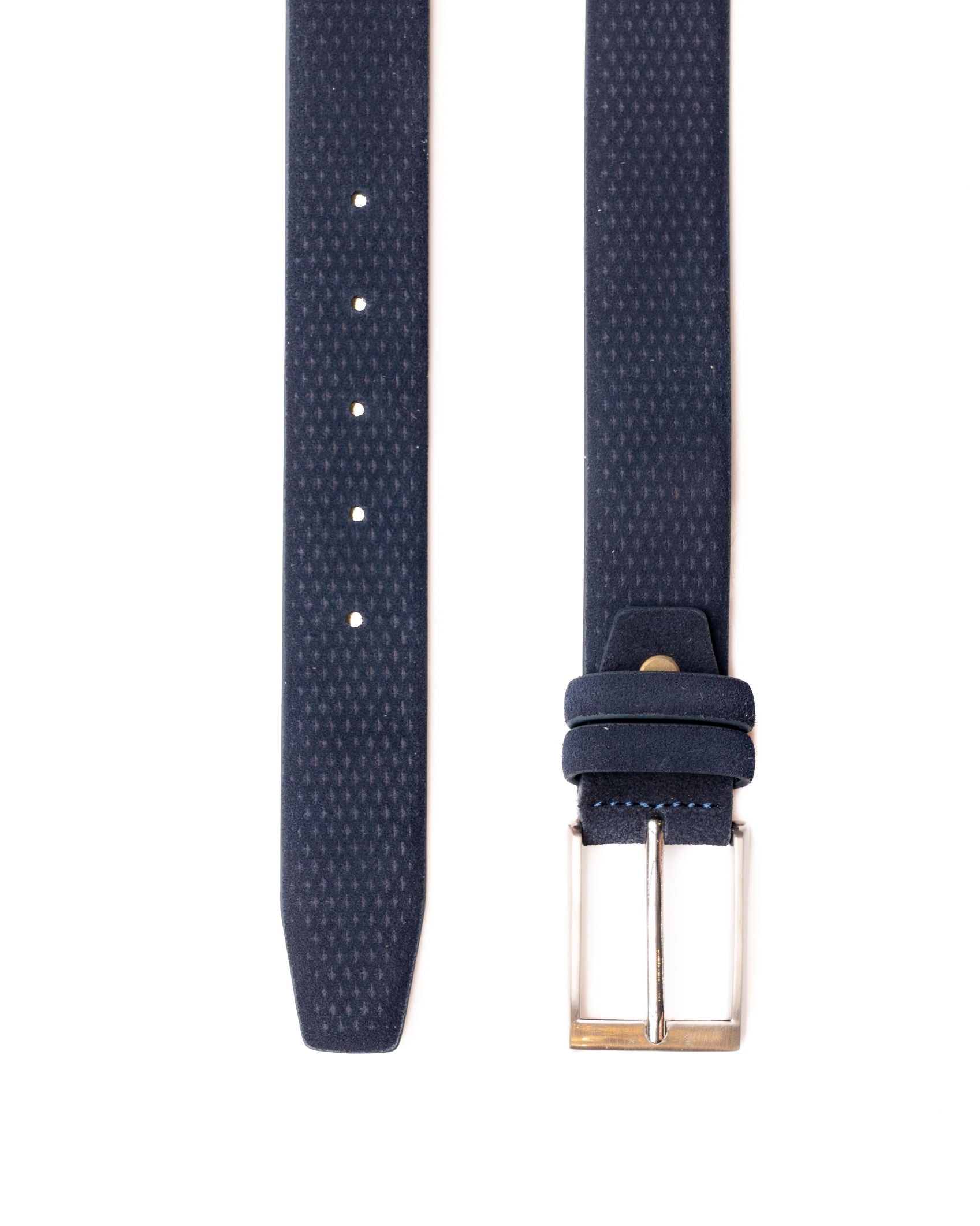 CINTURA IN CAMOSCIO BLU