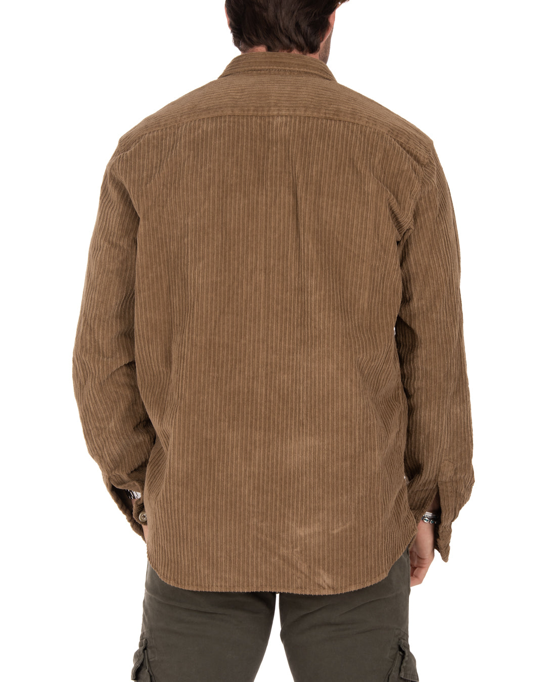 Atlantis - camisa de terciopelo camel