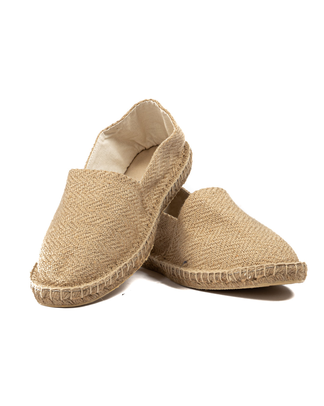 ESPADRILLES TISSÉES BEIGES