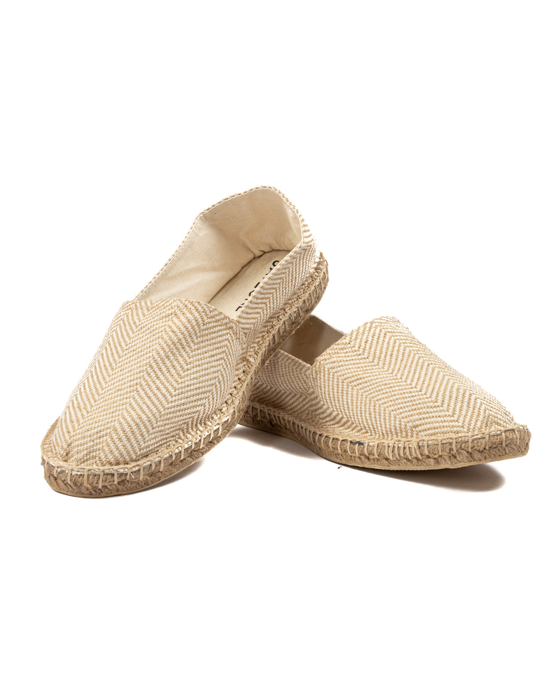 ESPADRILLES TISSÉES CRÈME