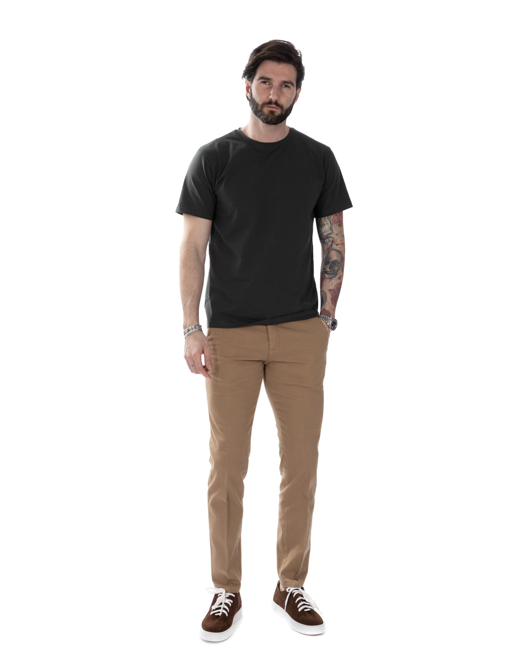 Harry - stretch cotton military t-shirt