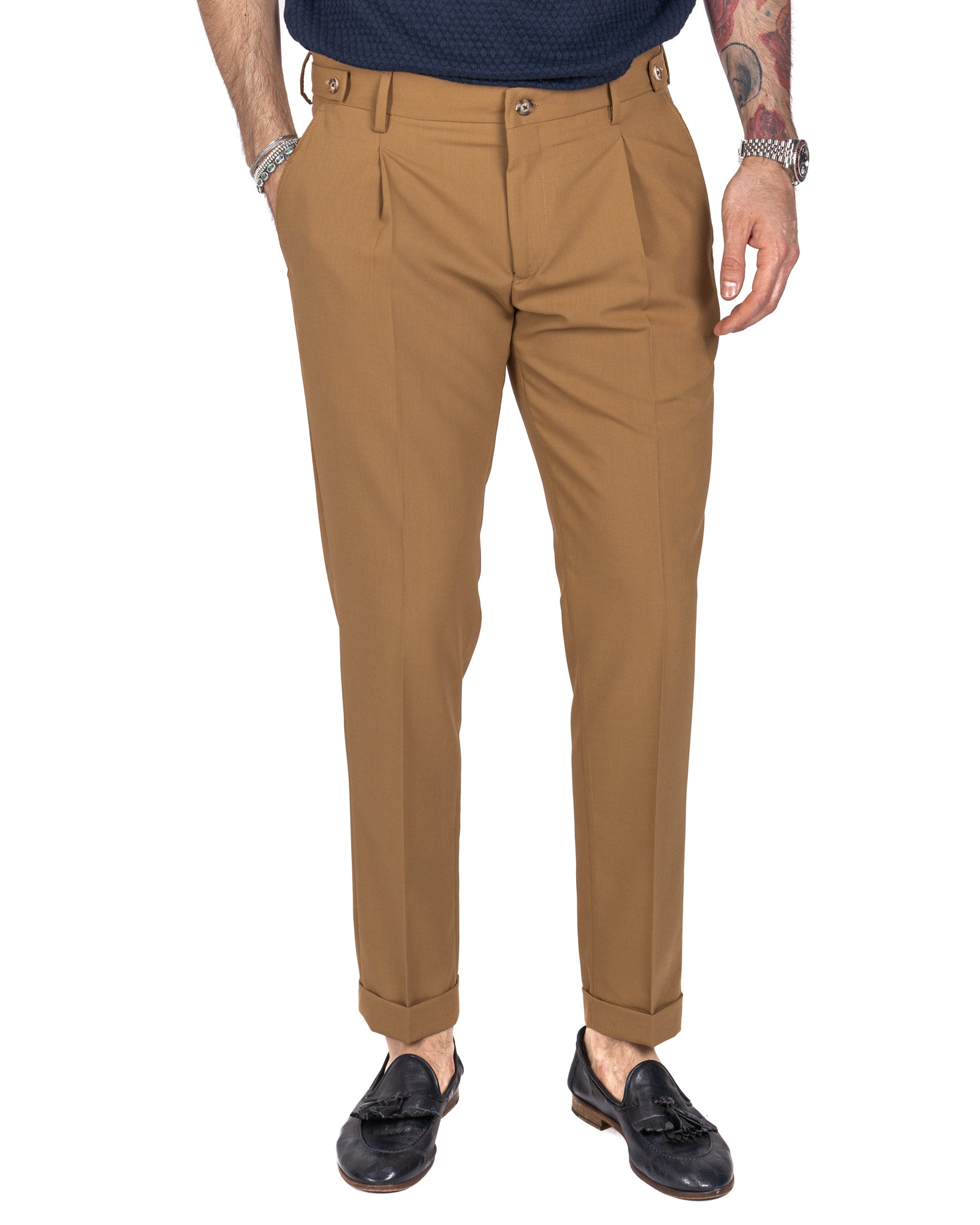 Milano - pantalone basic beige