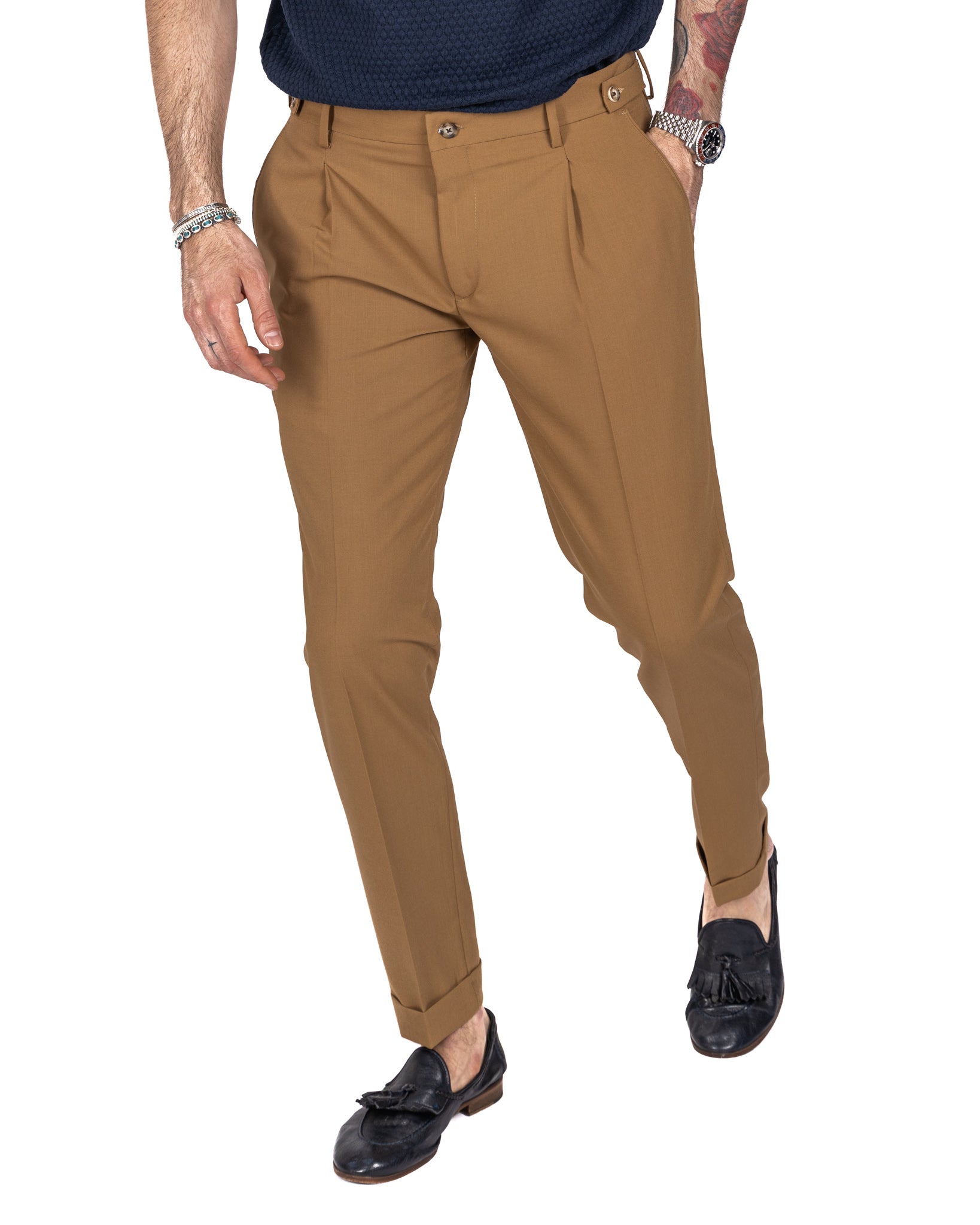 Milano - pantalon basique beige