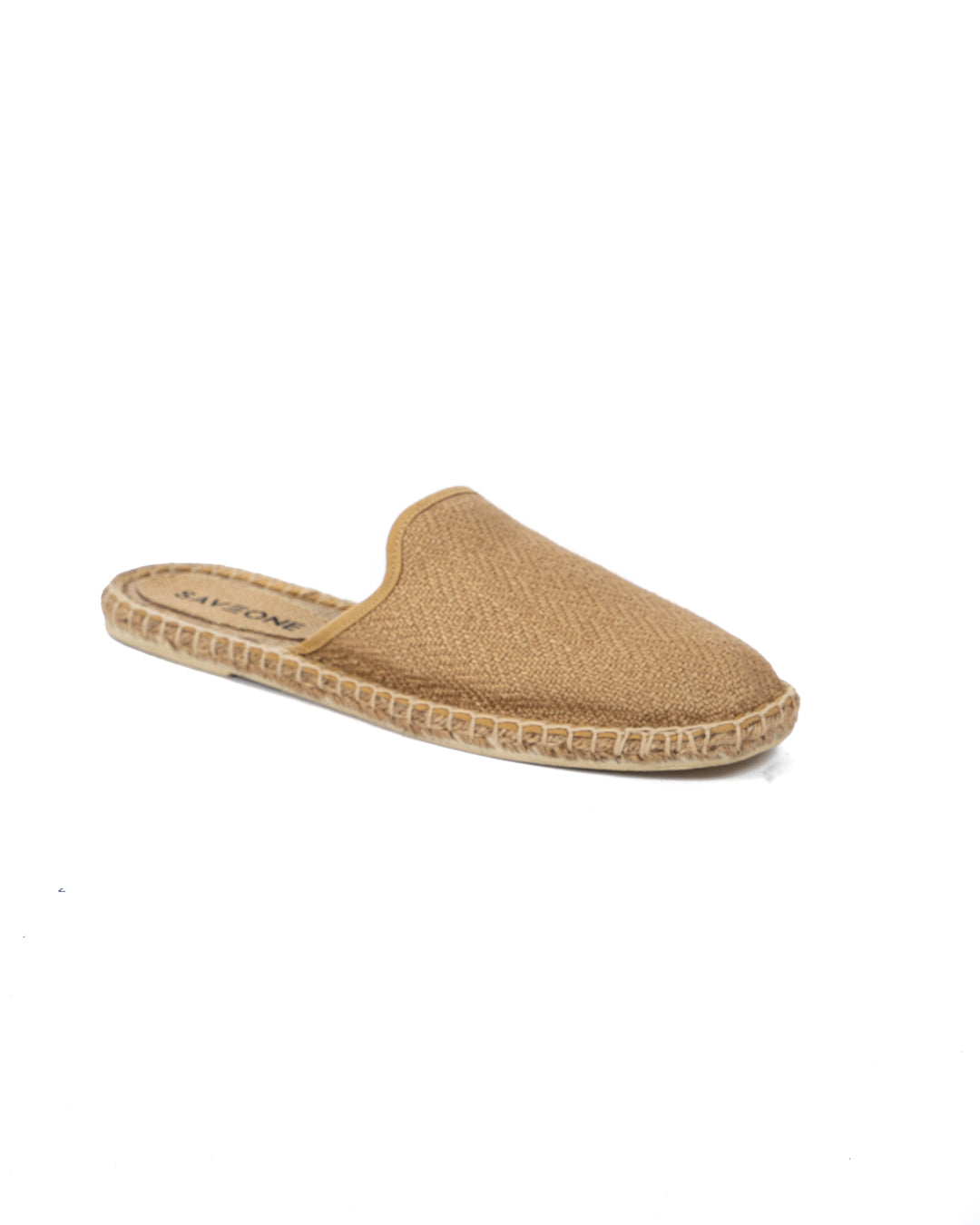 Portofino - beige woven espadrille mules